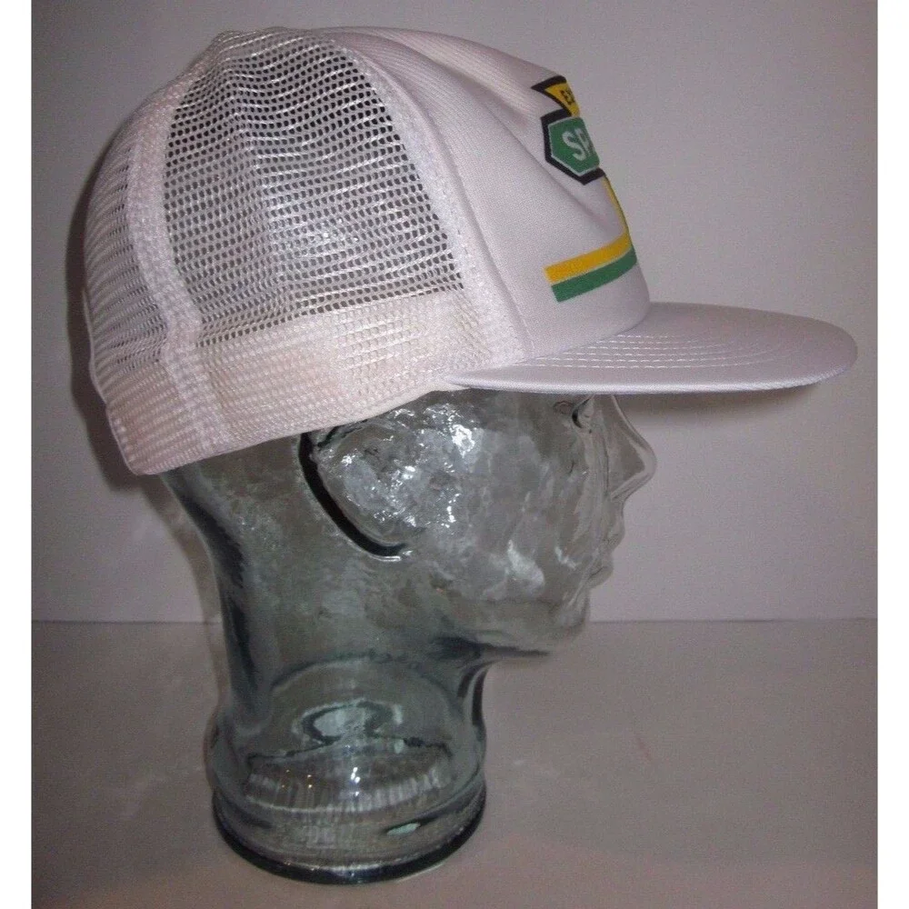 Spartan Express Freight Trucker Hat Cap 1980s - Mesh Snapback Hauling Semi Truck - Picture 3 of 5